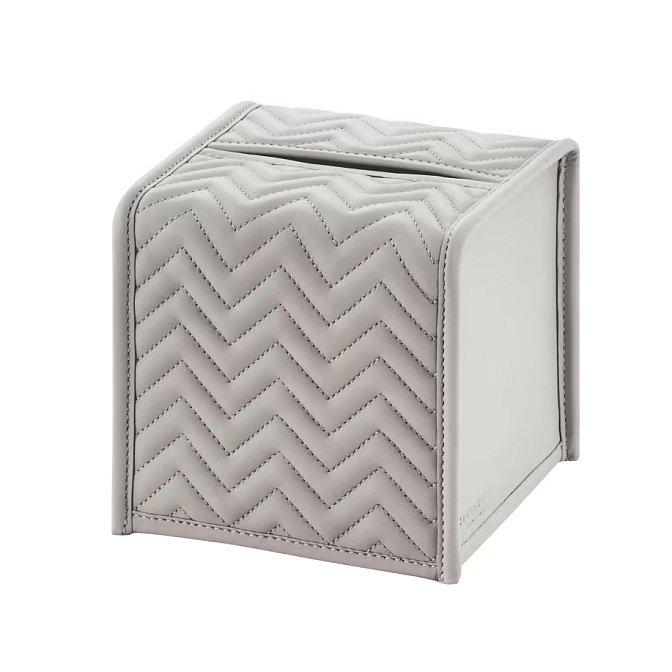 Фото Контейнер для салфеток GioBagnara ELBA HERRINGBONE SQUARE TISSUE HOLDER