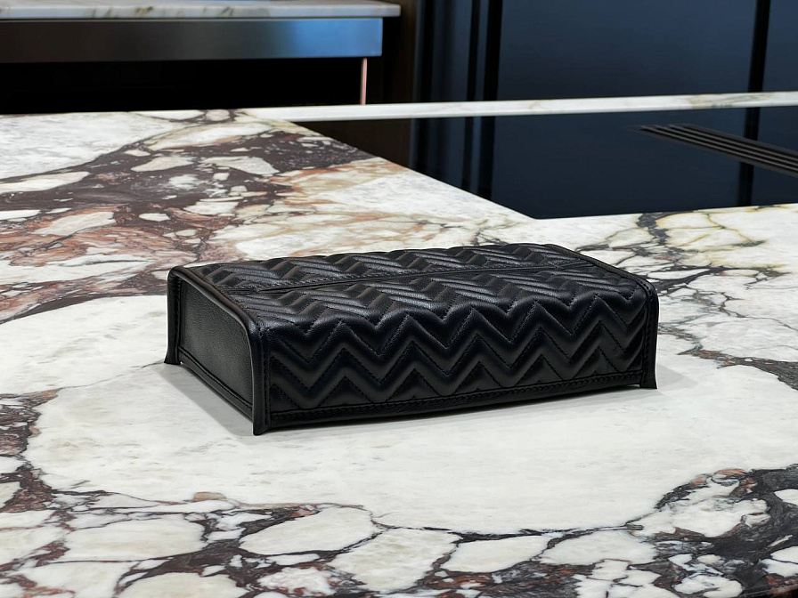 Фото Контейнер для салфеток GioBagnara ELBA HERRINGBONE RECTANGULAR TISSUE HOLDER