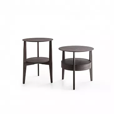 Фото Прикроватный столик с ящиком When Eucalyptus / Oak Black от Molteni & C