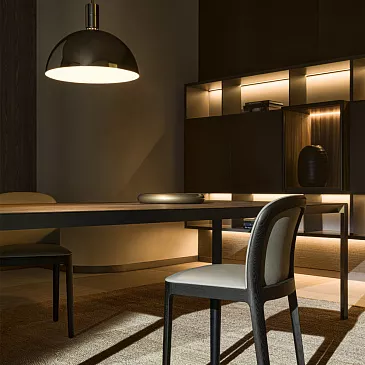Фото Стул Tea Leather Siria 1291/oak black от Molteni & C
