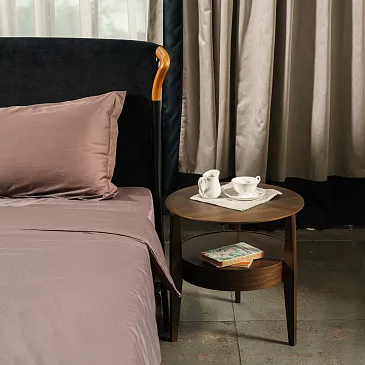 Фото Прикроватный столик с ящиком When Eucalyptus / Oak Black от Molteni & C