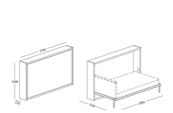 Фото Кровать CLEI Living & Young System POPPI 90 STANDARD