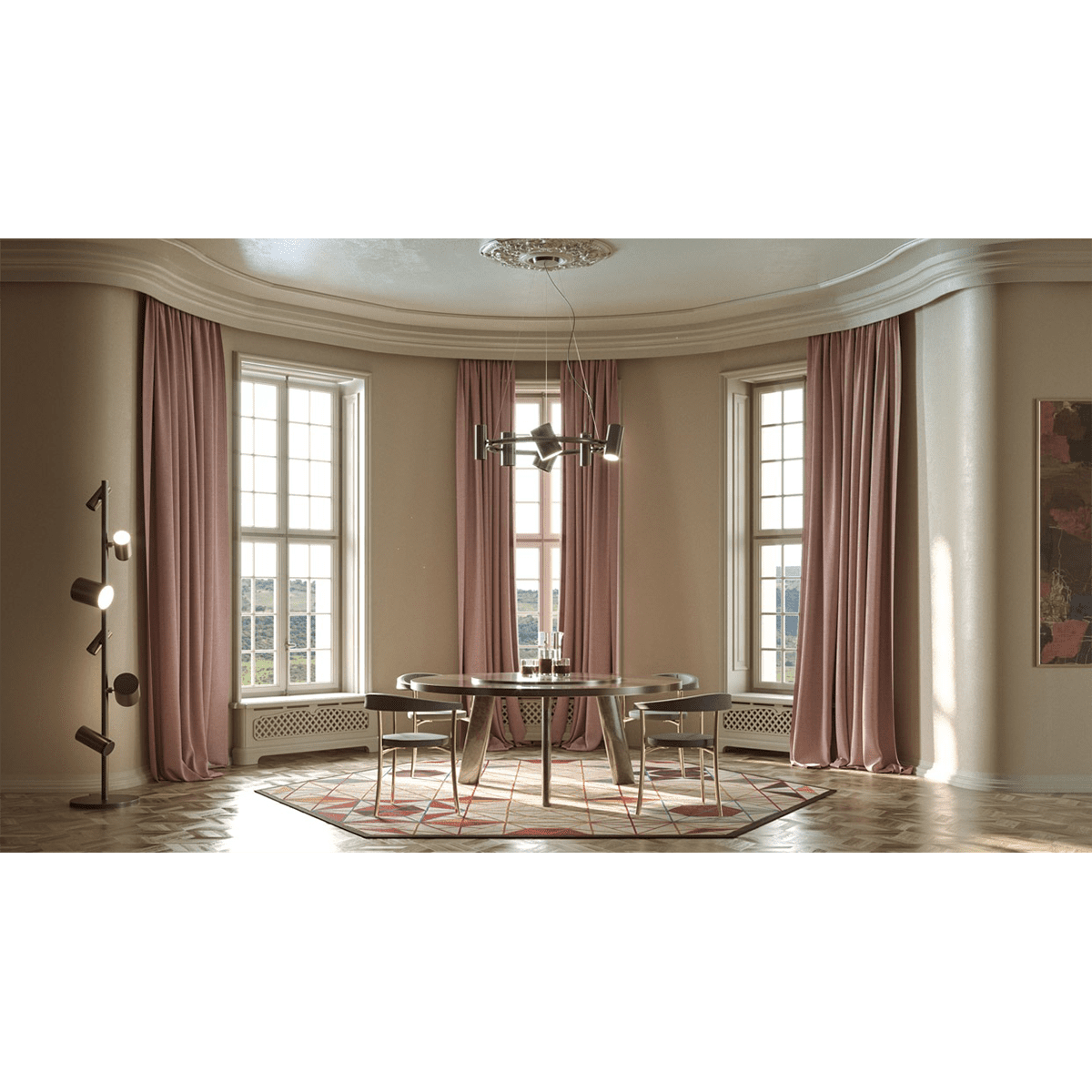 Фото Стол Native Round Dining Ghidini 1961