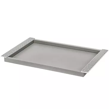 Фото Кожаный поднос Riviere Grey 50 от Giobagnara
